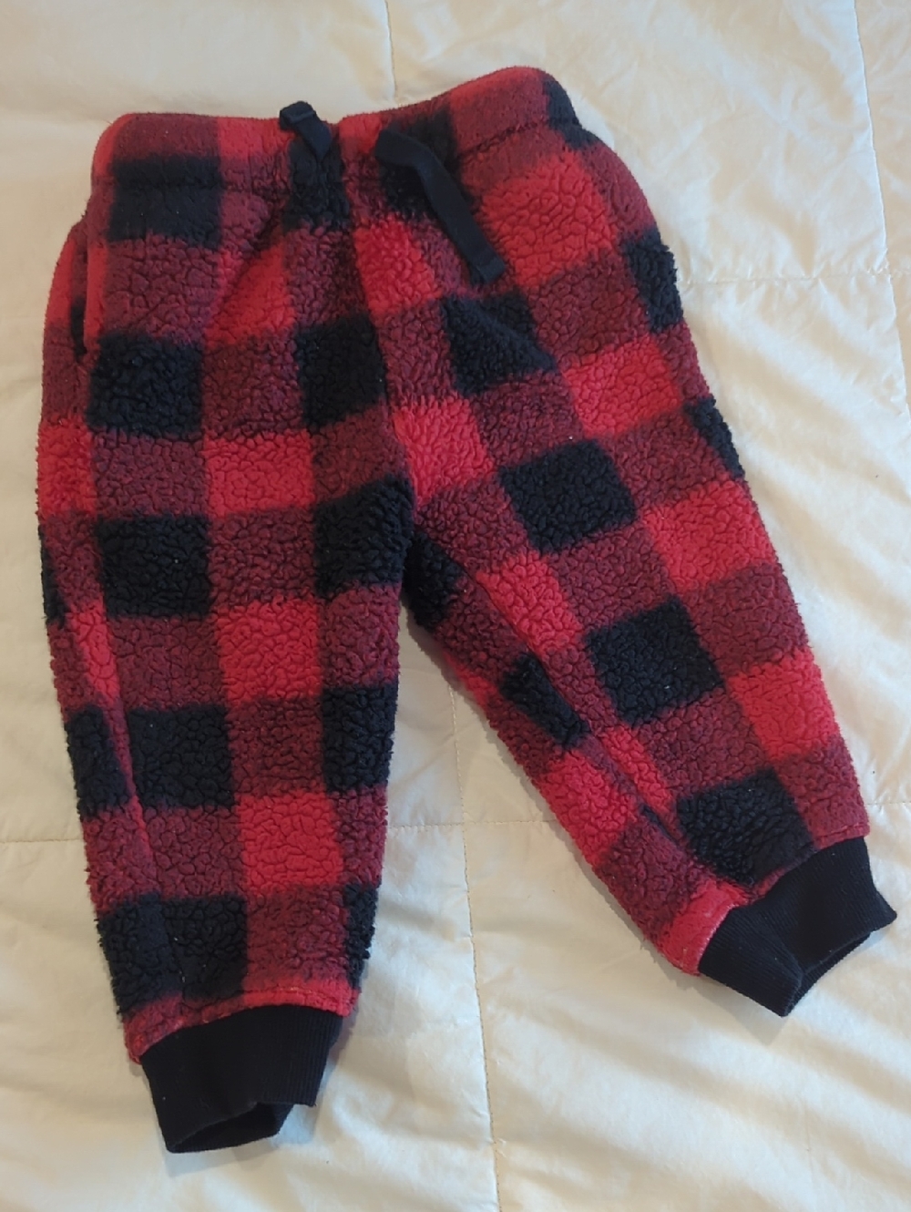 The Fleeciest of Fleecy 2T Plaid Sherpa Pants